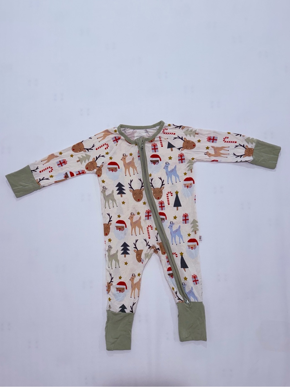 Baby Matching Bamboo Holiday Christmas Pajama Set